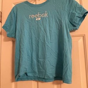 Women’s blue tshirt with multicolored design-size xxl